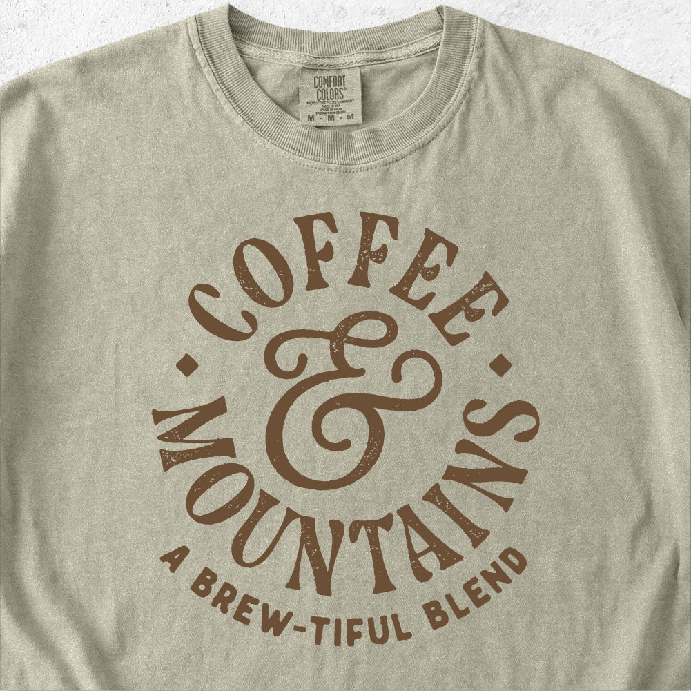 Coffee and Mountains Tshirt