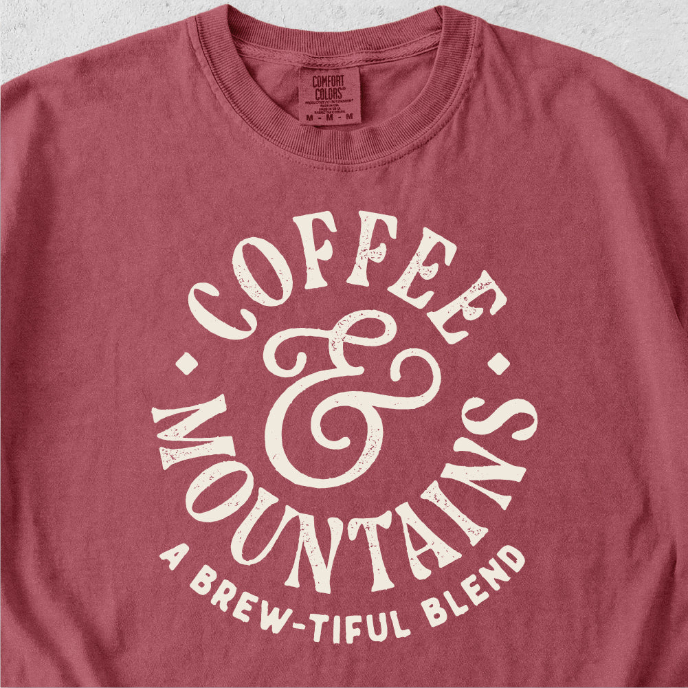 Coffee and Mountains Tshirt